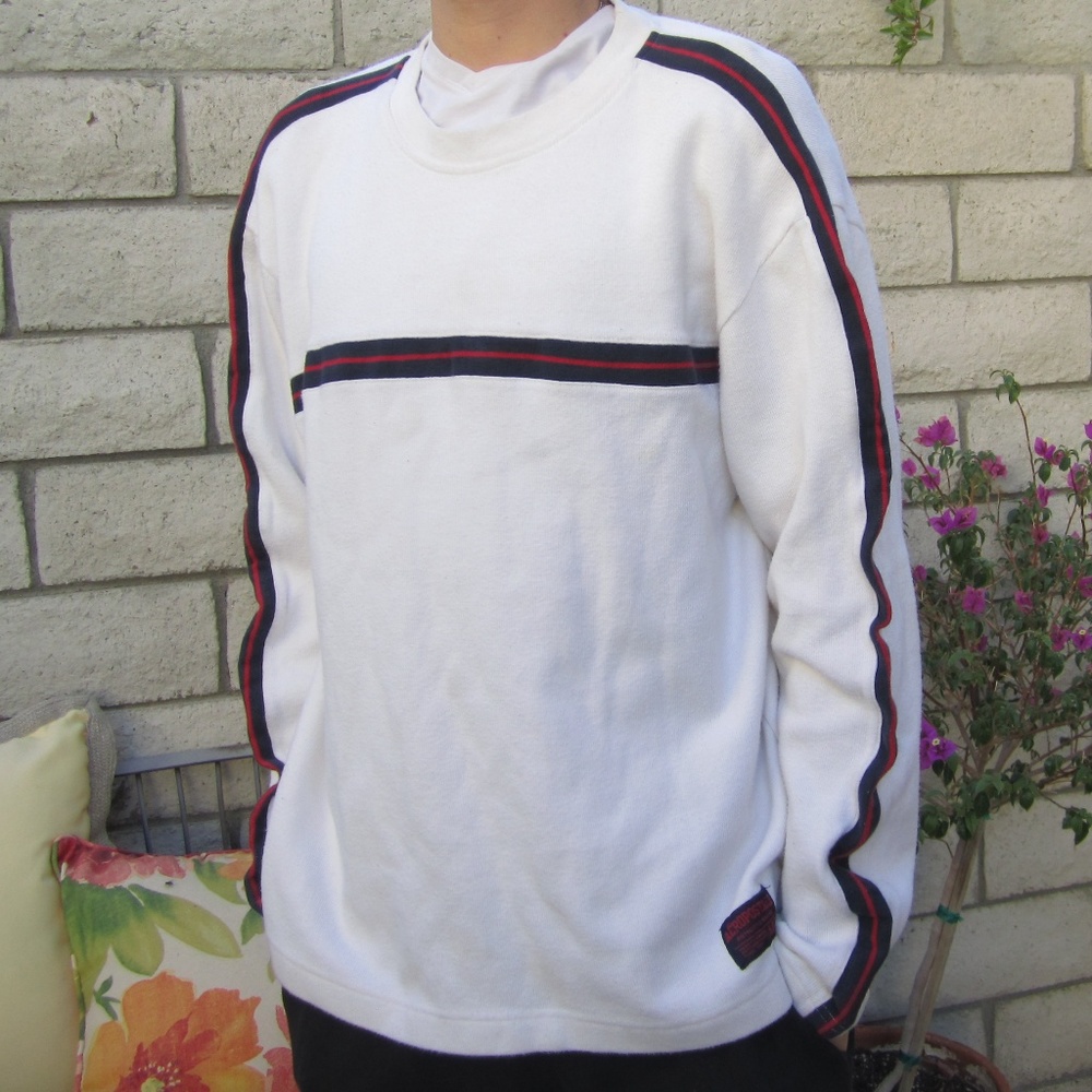 Aeropostale A87 White pullover Size: L